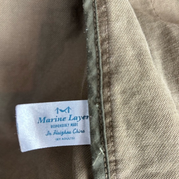 Marine Layer Olive Green Elle Women's‎ 100% Cotton Utility Jacket Size XS - Picture 15 of 16